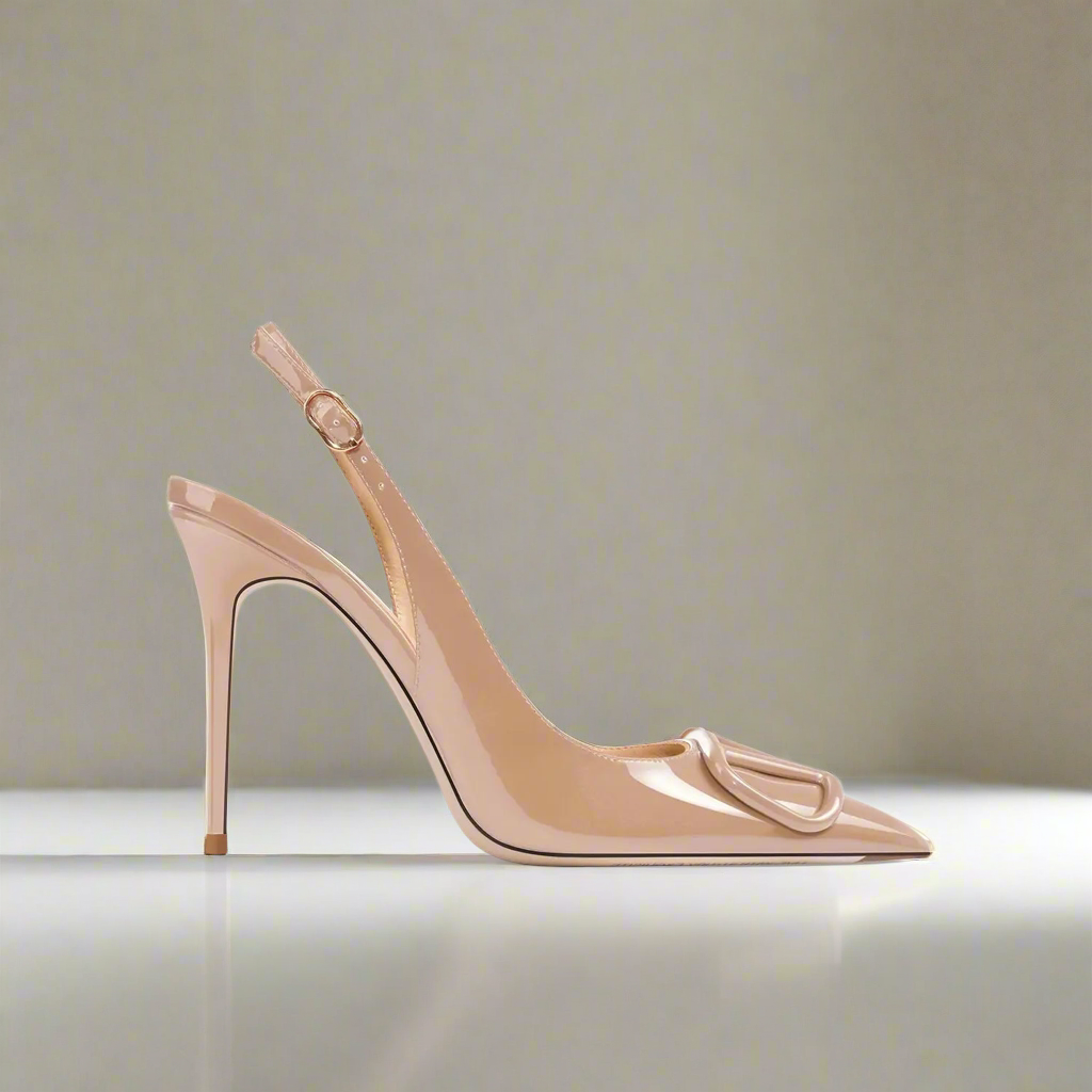 Adora Nude Slingback Sandals