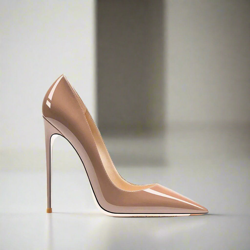 Tatianna Dark Nude Beige Bottom Heels