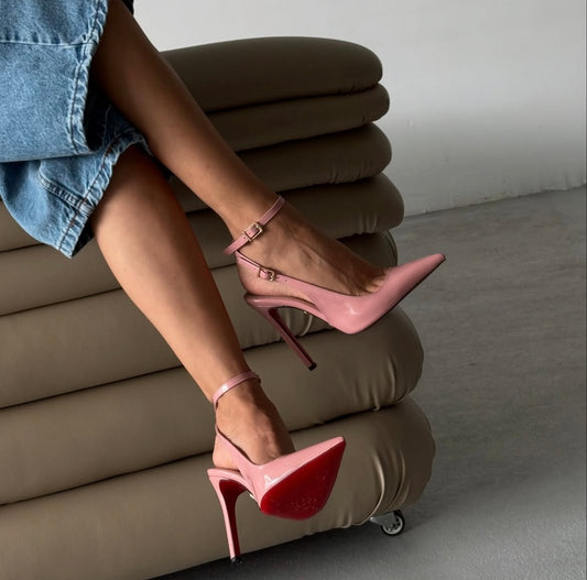 Nancy Pink Slingback Sandals