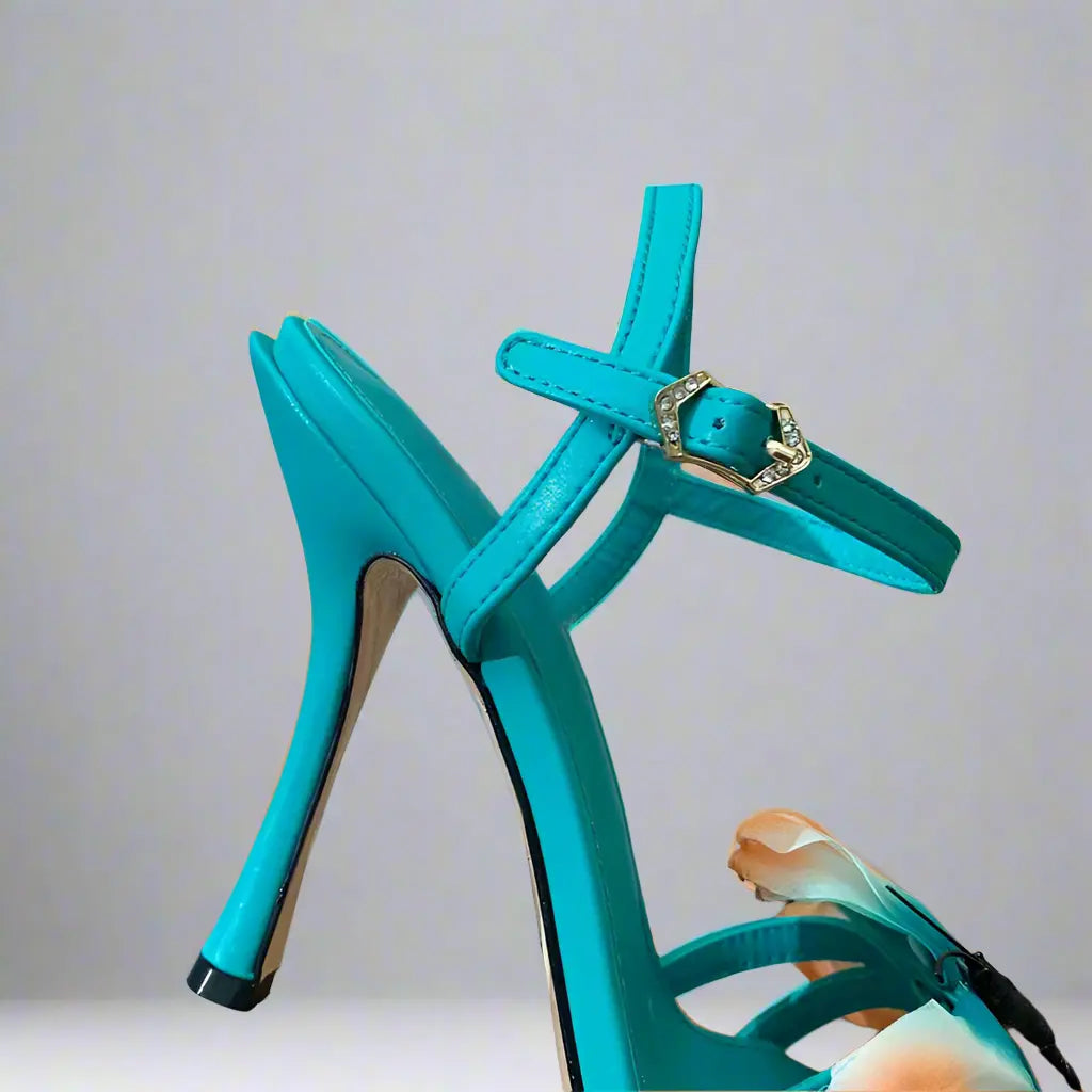 Embrace Blue Butterfly Sandals - Queen Sheila Brand