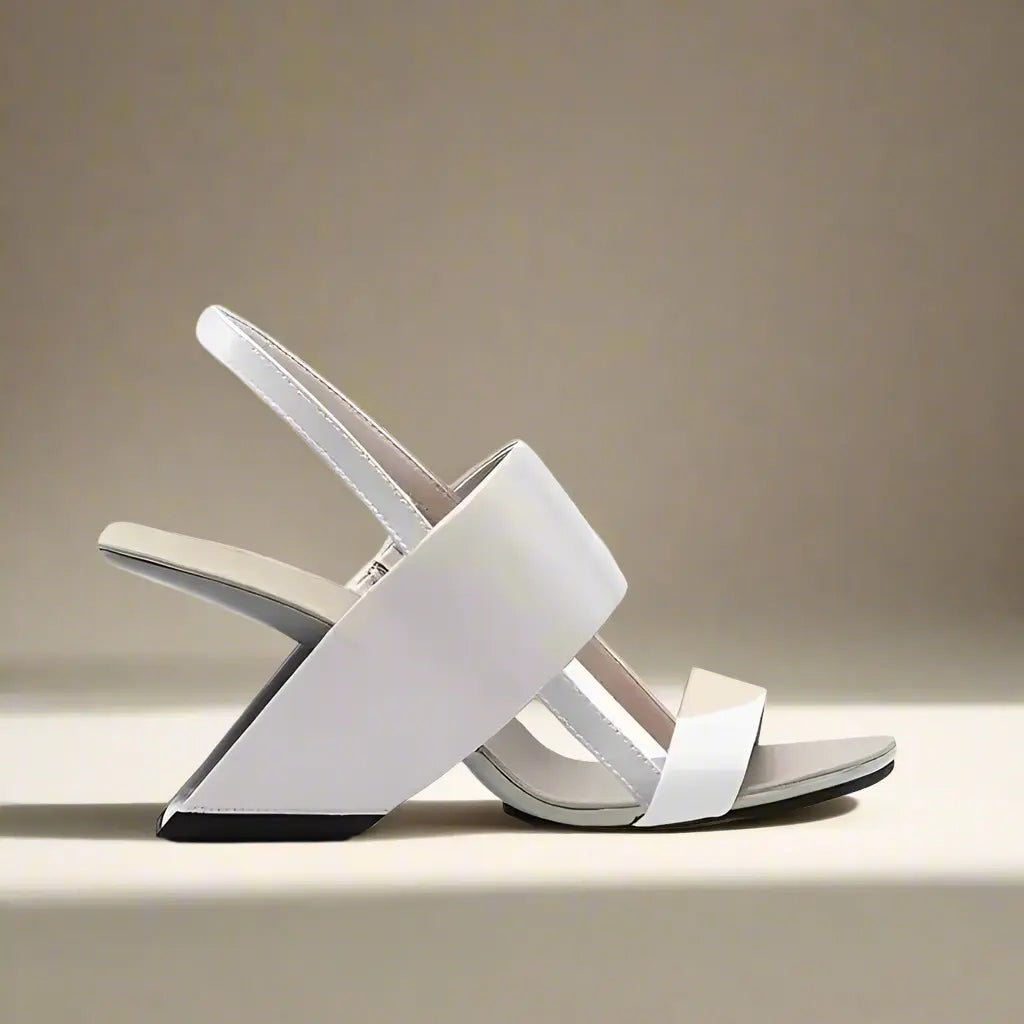 Pam Cream White Open Toe Sandals Queen Sheila Brand