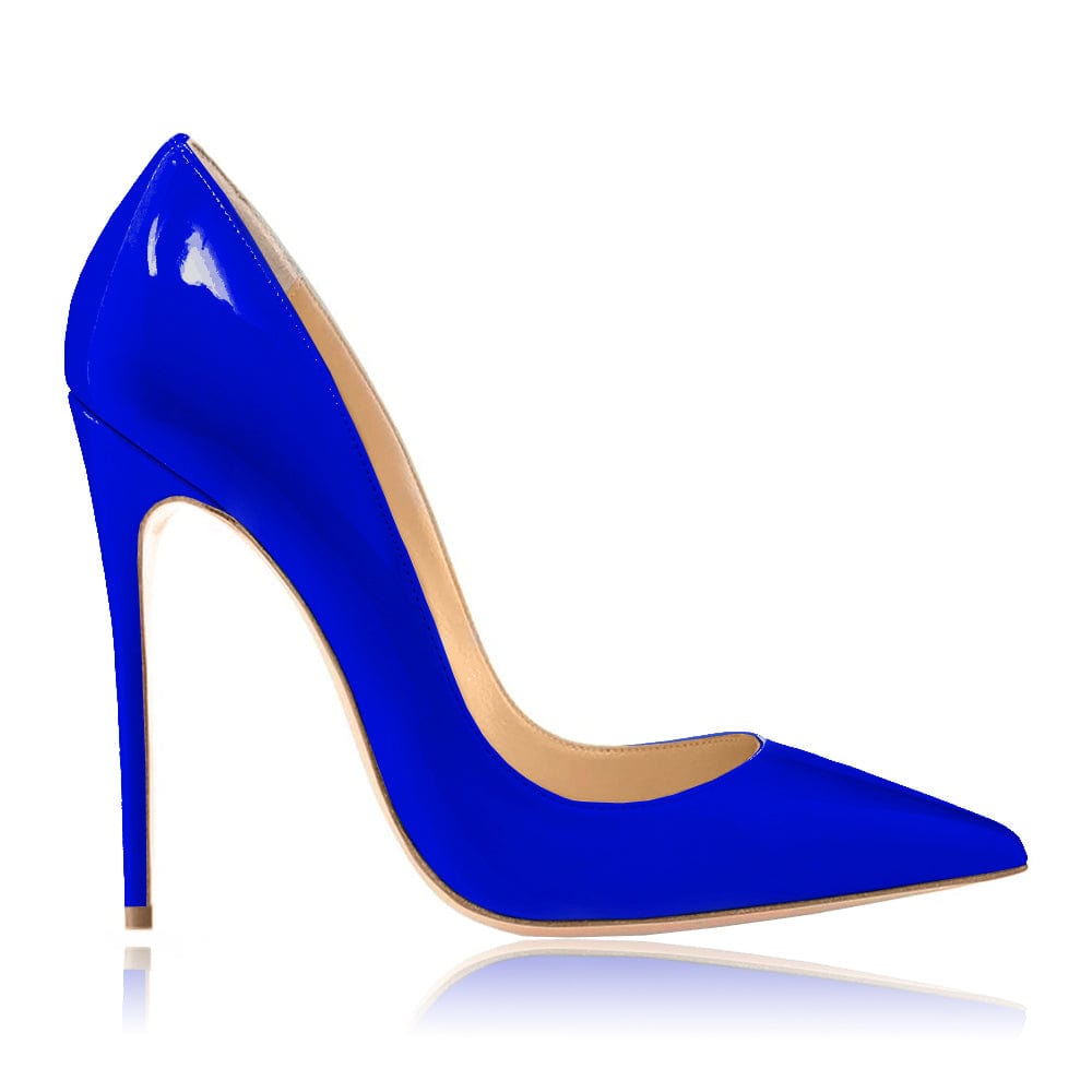 Gabriella Blue Patent Leather Heels