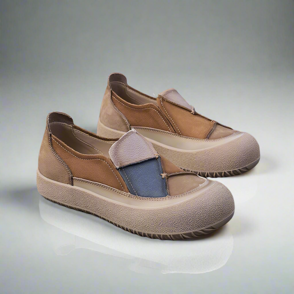 Lisa Blue-Grey Platform Sneakers