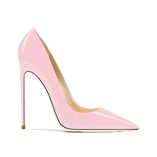 Tatianna Pink Beige Bottom Heels