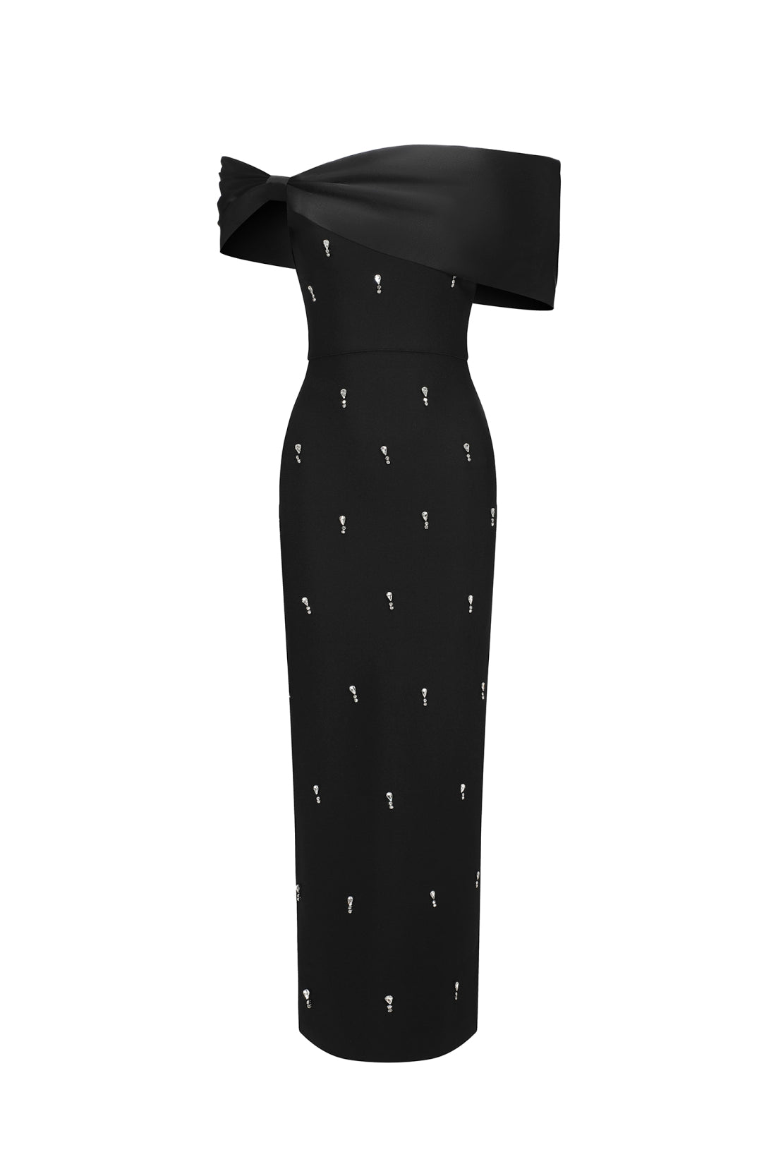 Mandisa Black Diamond Bandage Maxi Dress