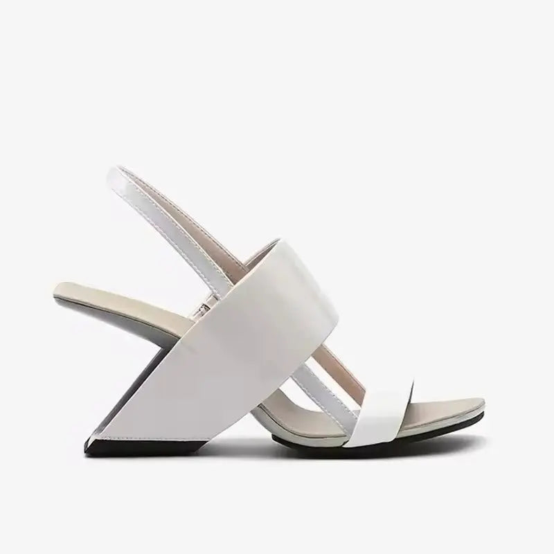 Pam Cream White Open Toe Sandals Queen Sheila Brand