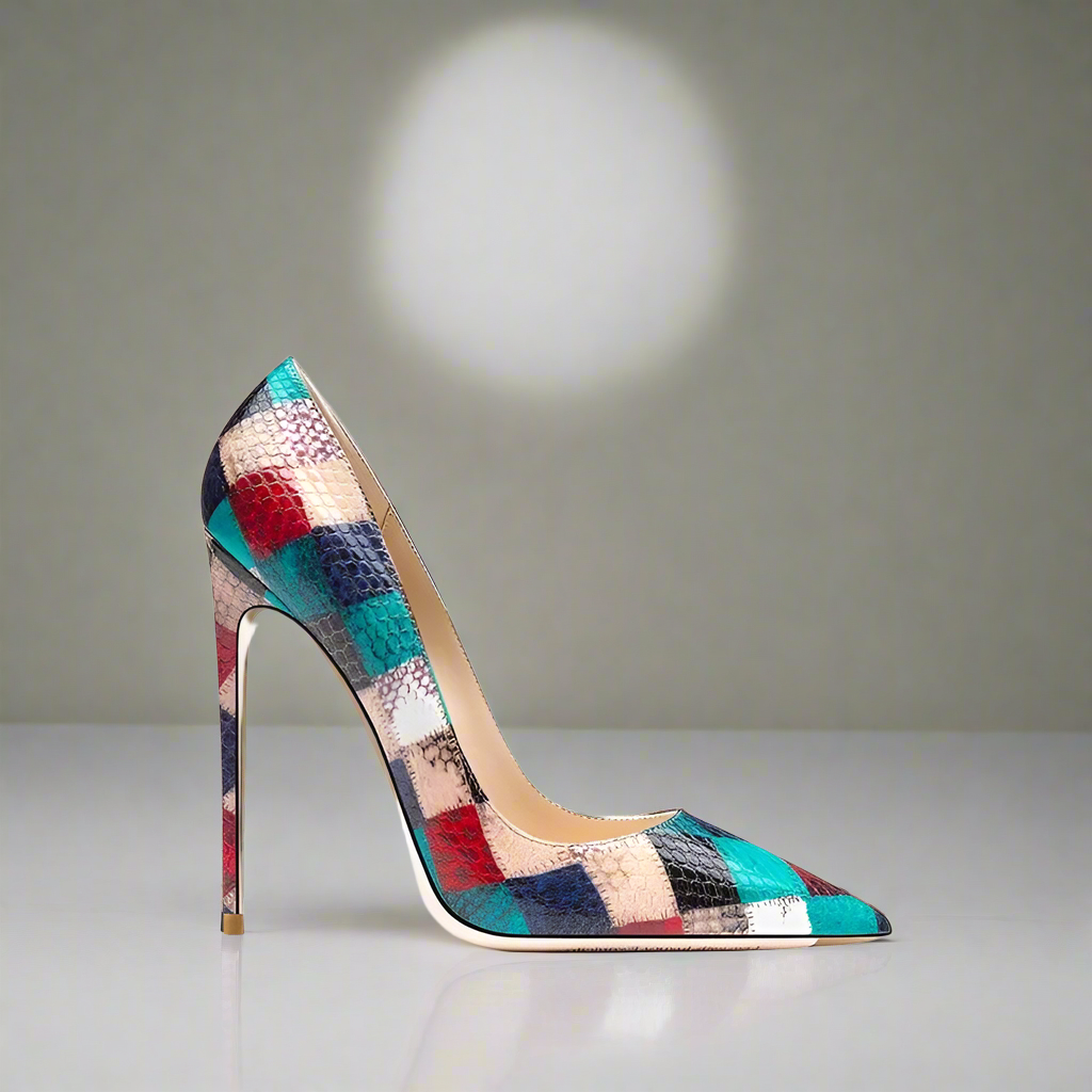 Faith Multi Color Leather Heels
