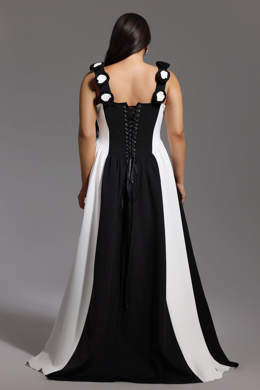 Hilary Black Sleeveless Bandage Maxi Dress