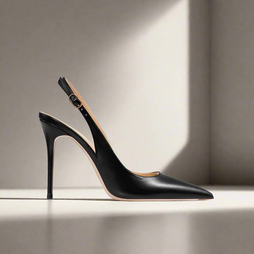 Felicity Matt Black Slingback Sandal