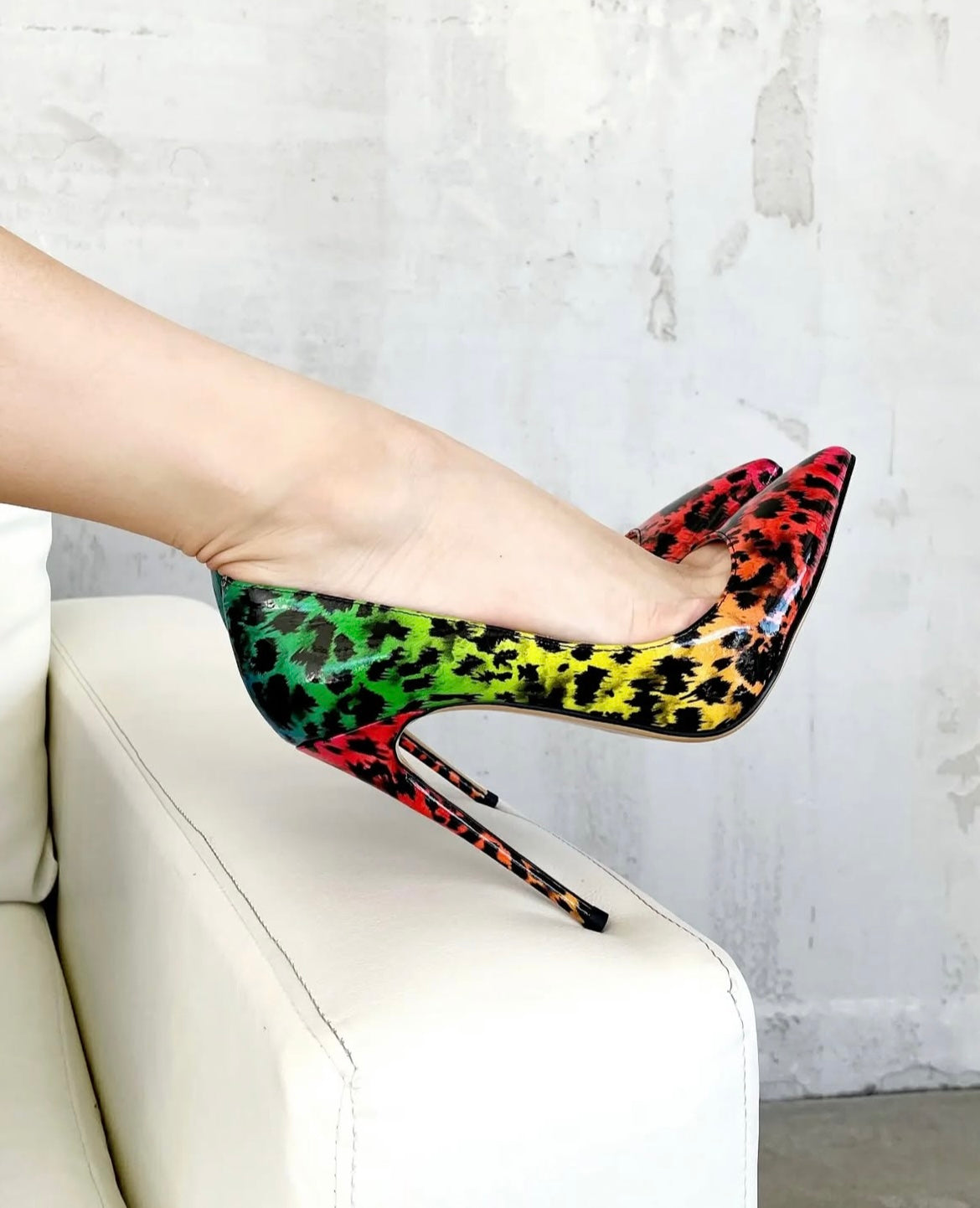 Sinach Multi Colour Rainbow Heels