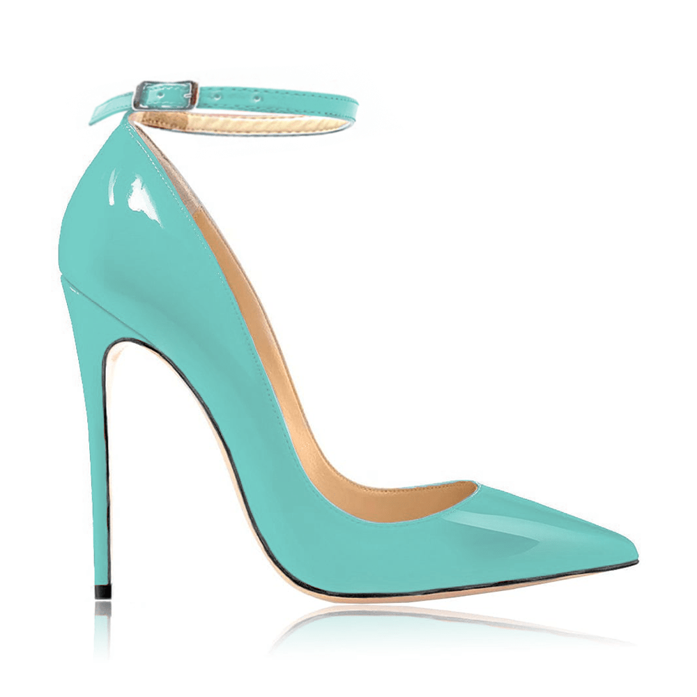 Gabriella Strap Tiffany Blue Patent heels