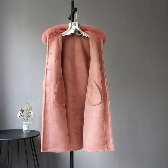 Lilliana Natural Fox Pink Fur Coat