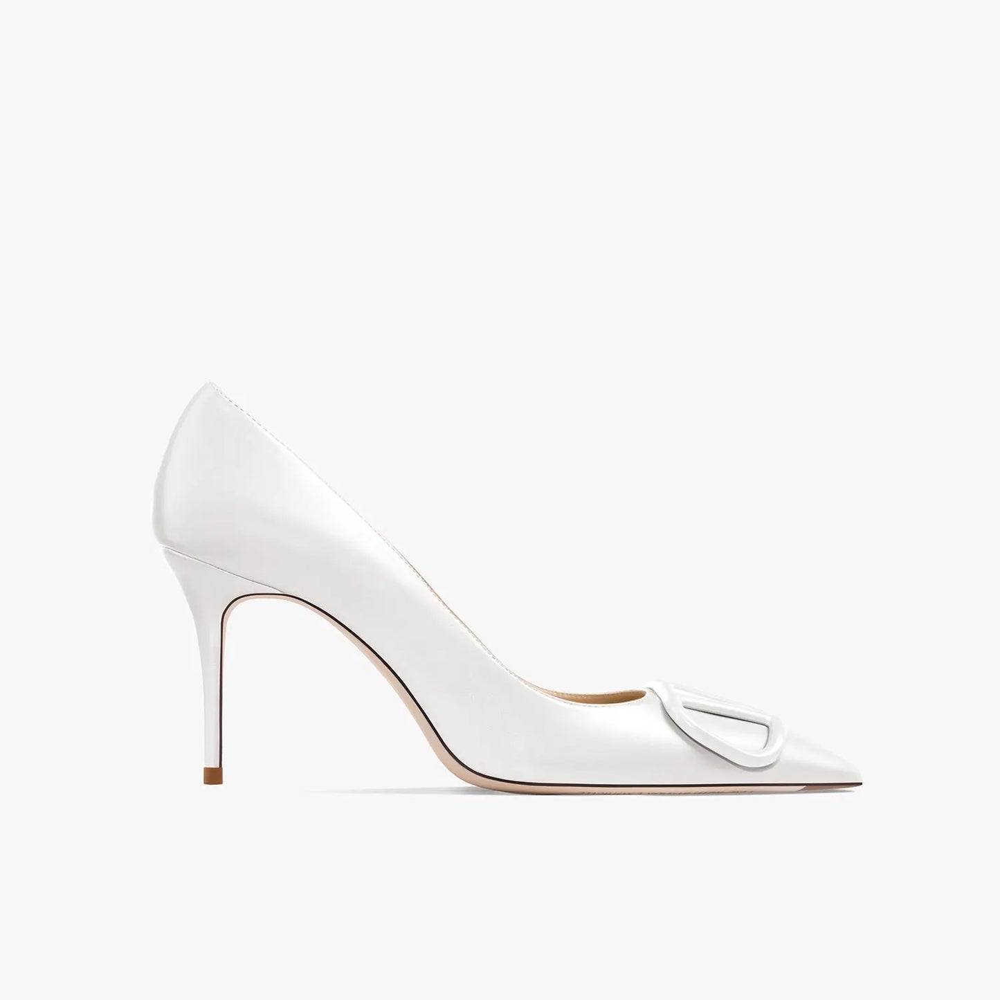 Adora White Matt Heels - Queen Sheila Brand