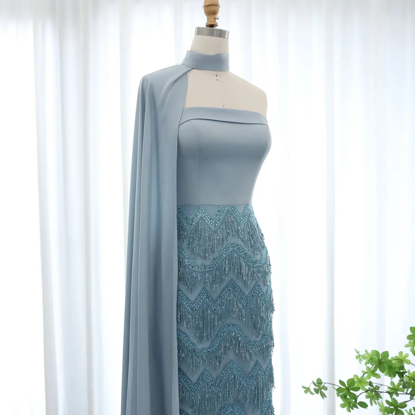 Abira Blue Dress Queen Sheila Brand
