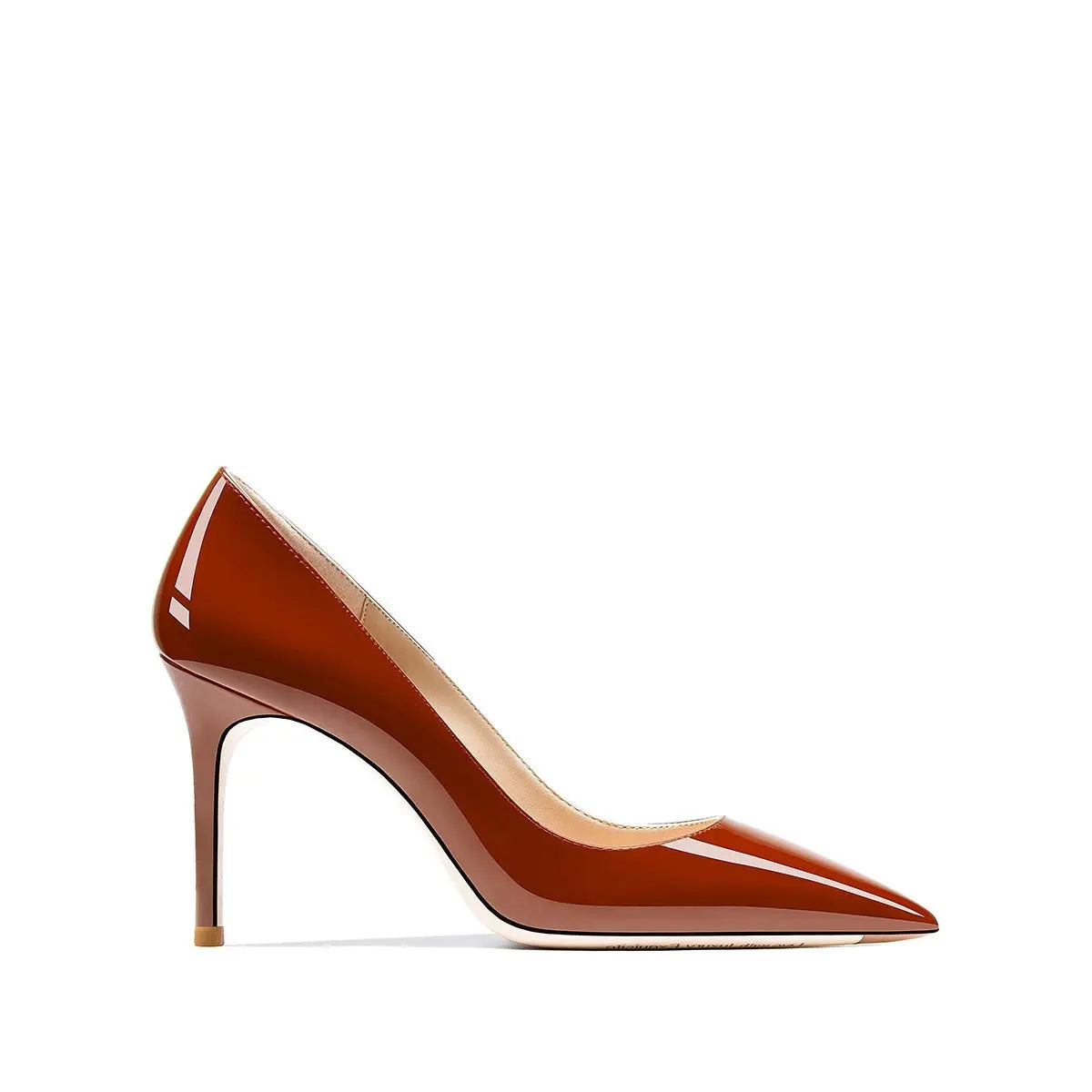Tatianna Caramel Beige Bottom Heels - Queen Sheila Brand