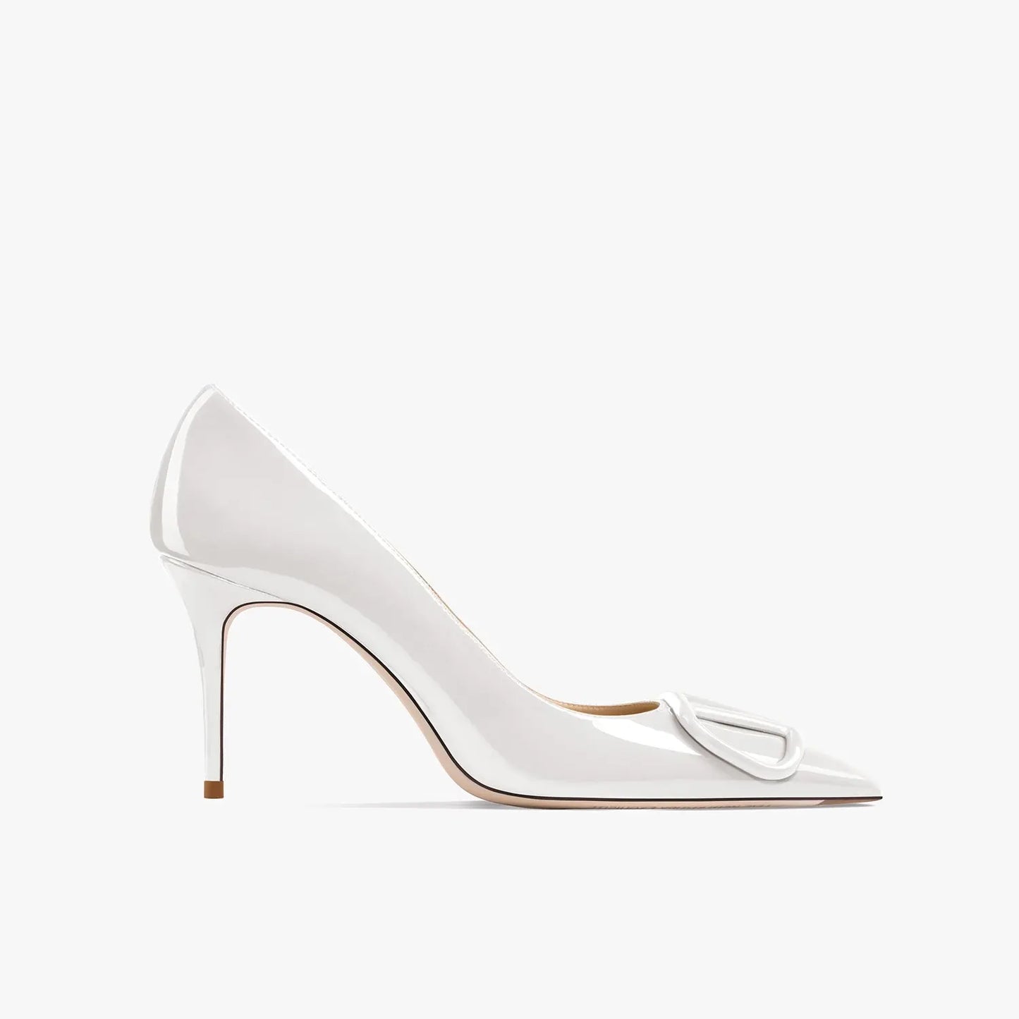 Adora Pure White Heels - Queen Sheila Brand