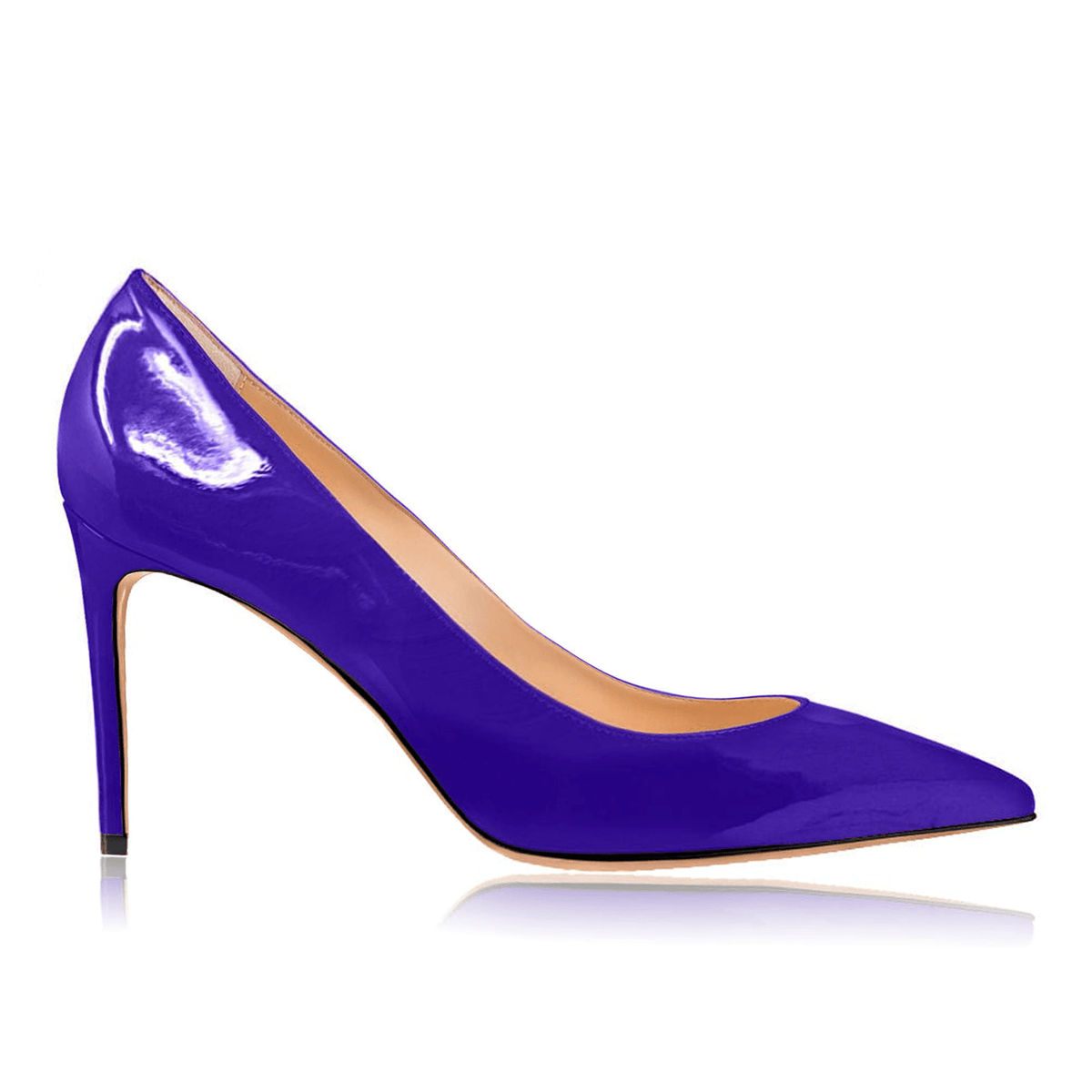 Gabriella Purple Patent Leather Heels