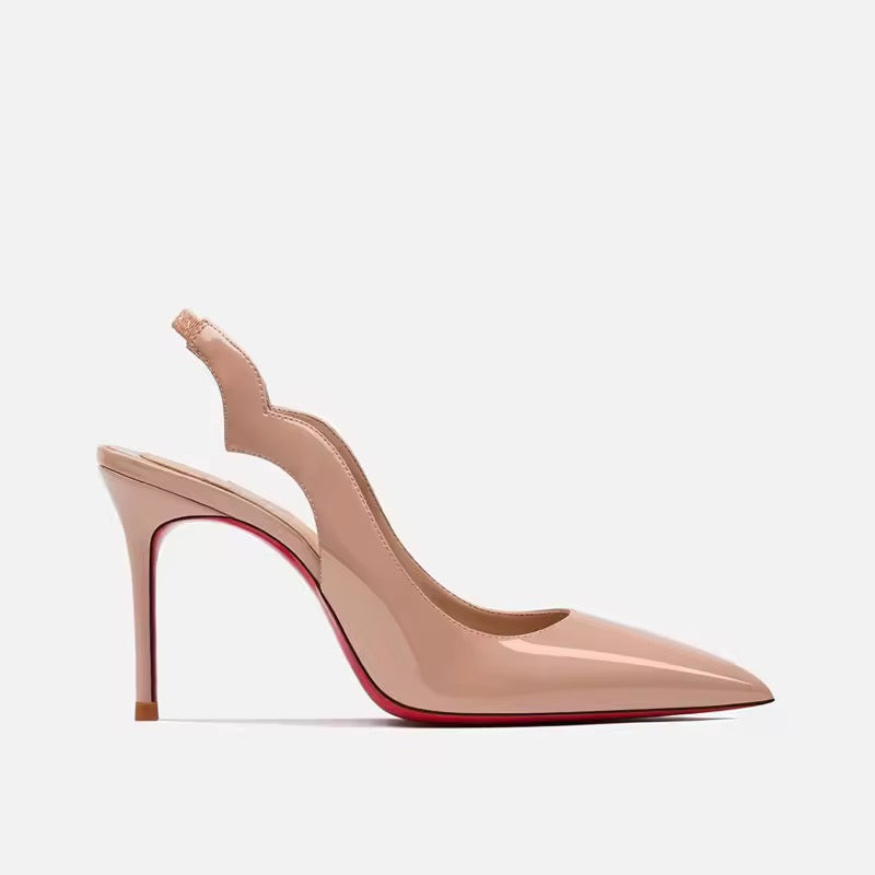 Mila Nude Slingback Sandals