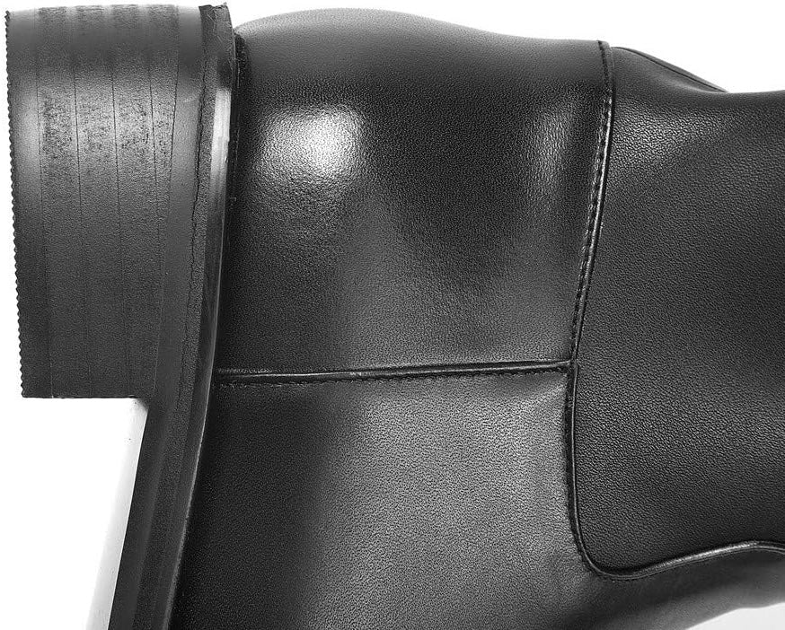 Renee Black Flat Thigh High Boots