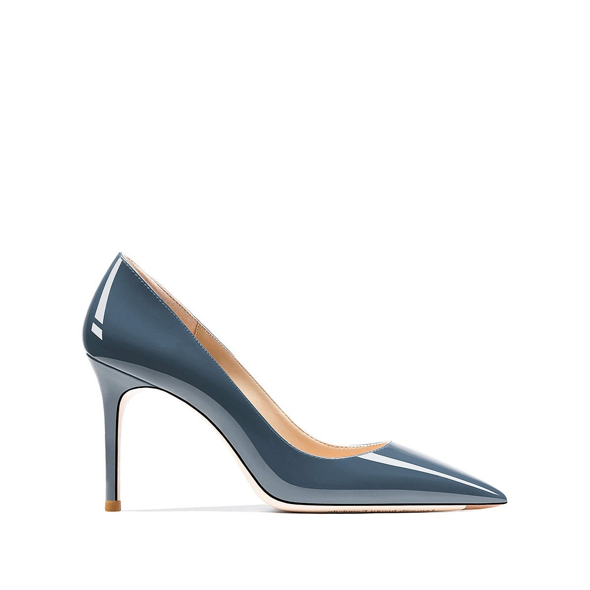 Tatianna Blue Beige Bottom Heels