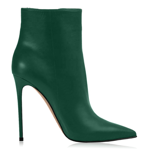 Nala Dark Green Ankle Boots