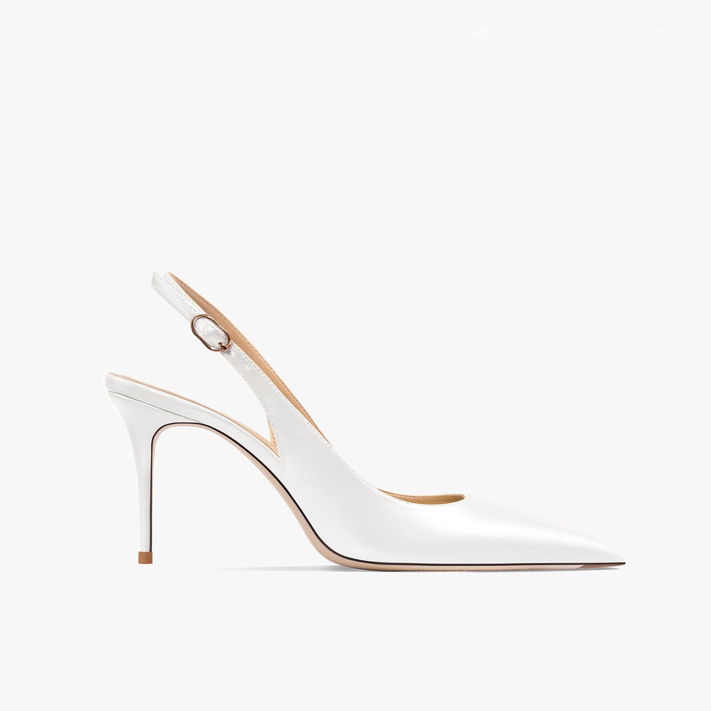 Felicity Matt White Slingback Sandal