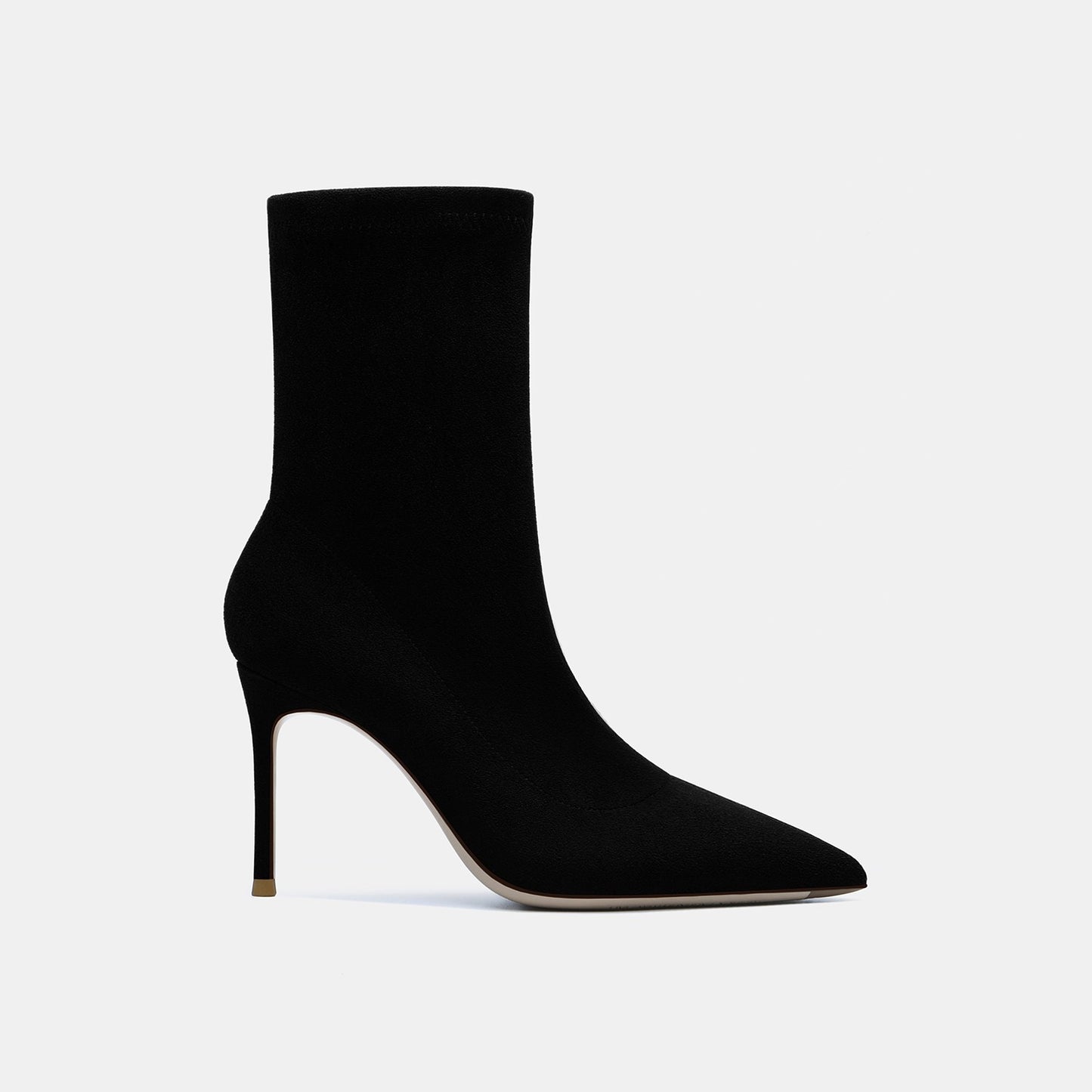 Daisy Black Mid-Calf Leather Boots