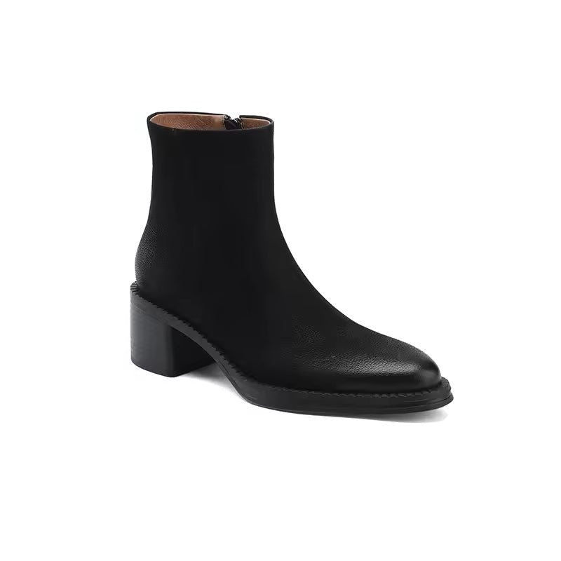 Anna Brown Leather Ankle Boot