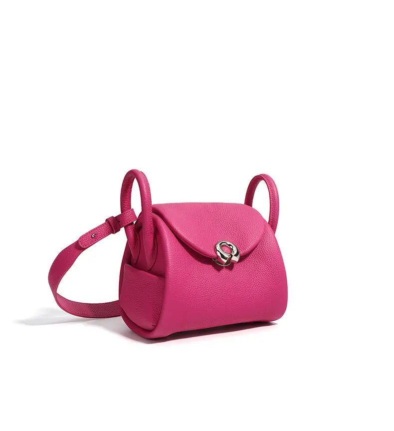 Mel Pink leather handbag- Queen Sheila Brand