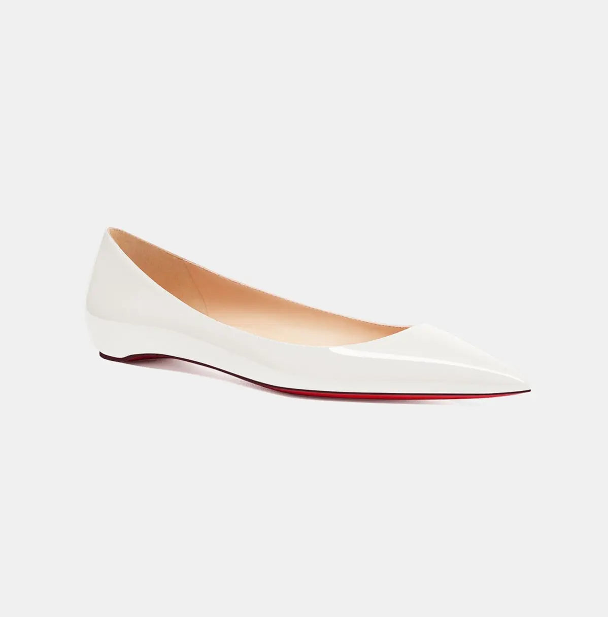 Sade Cream White Flat Pump - Queen Sheila Brand