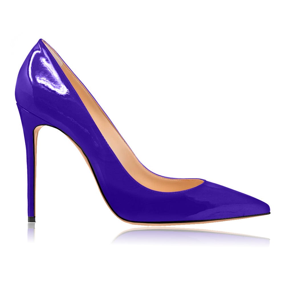 Gabriella Purple Patent Leather Heels