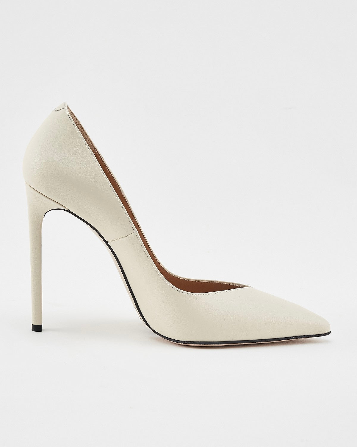 Tabitha Matt White V Cut High Heels