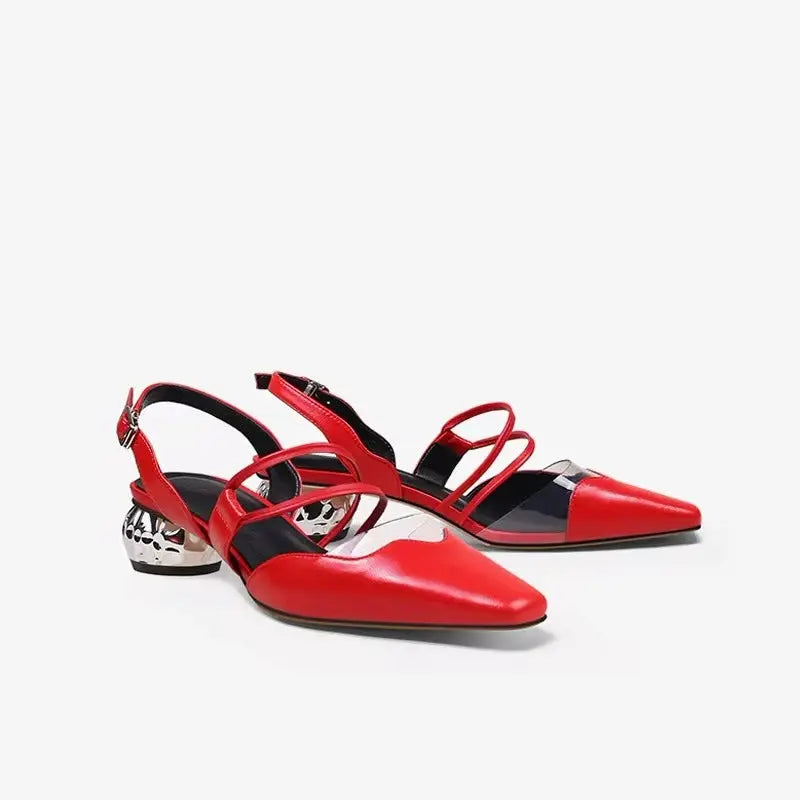 Mariah Flat Slingback Sandals   Queen Sheila Brand