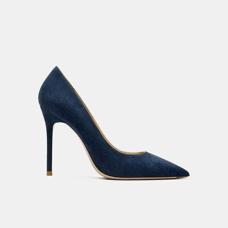 Tabitha Flock Navy Blue Queen Sheila