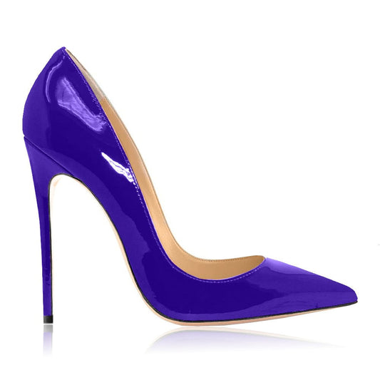 Gabriella Purple Patent Leather Heels