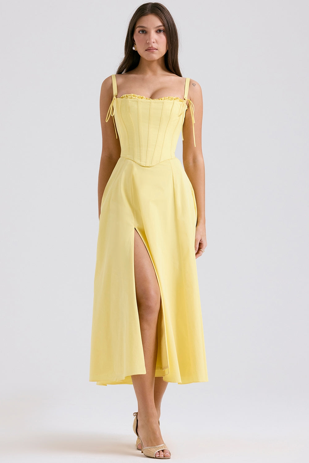 Zaya Sunshine Cotton Midi Sundress