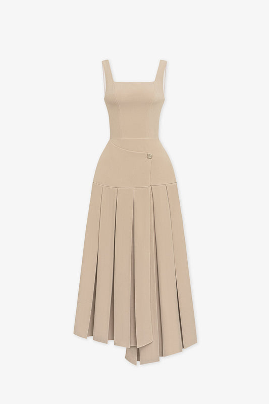 Mandisa Pleated Midi Dress