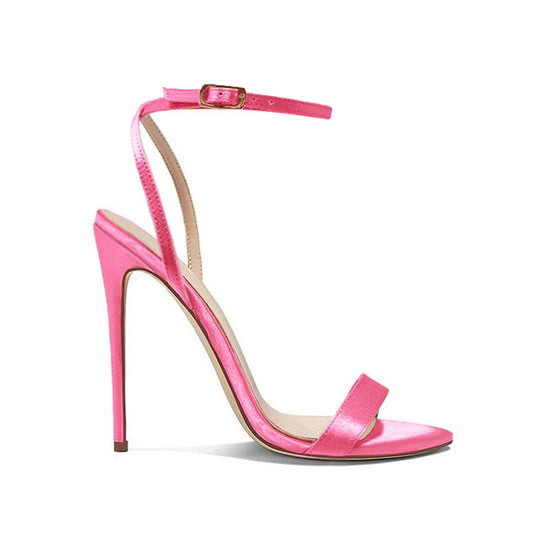 Sihle Pink Lace-Up Sandals