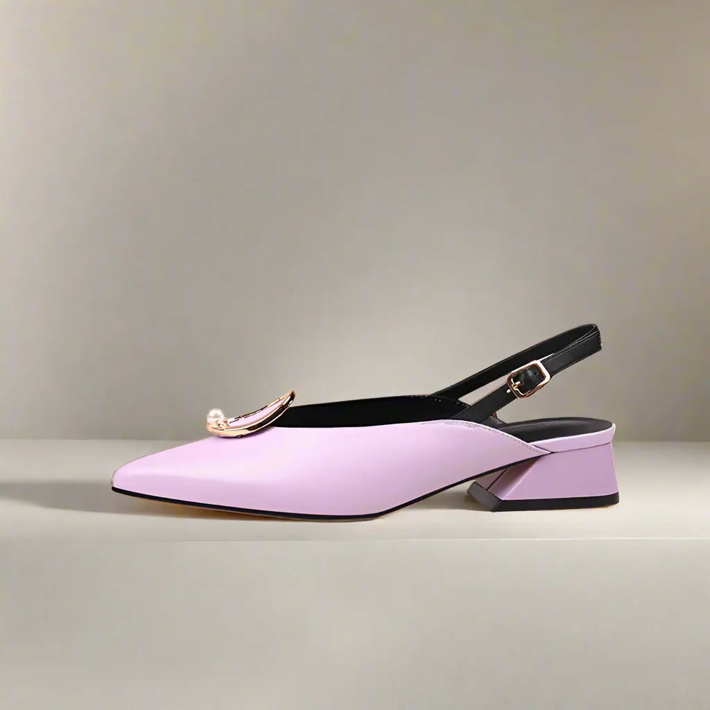 Louise Lilac Flat Sandals - Queen Sheila Brand 