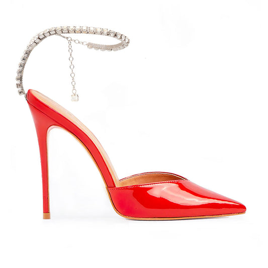 Charisma Red Patent Slingback Sandals
