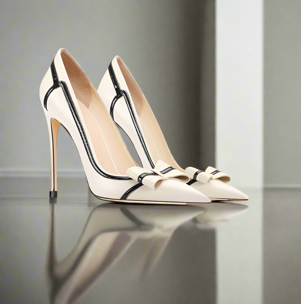 Haniya White Heels