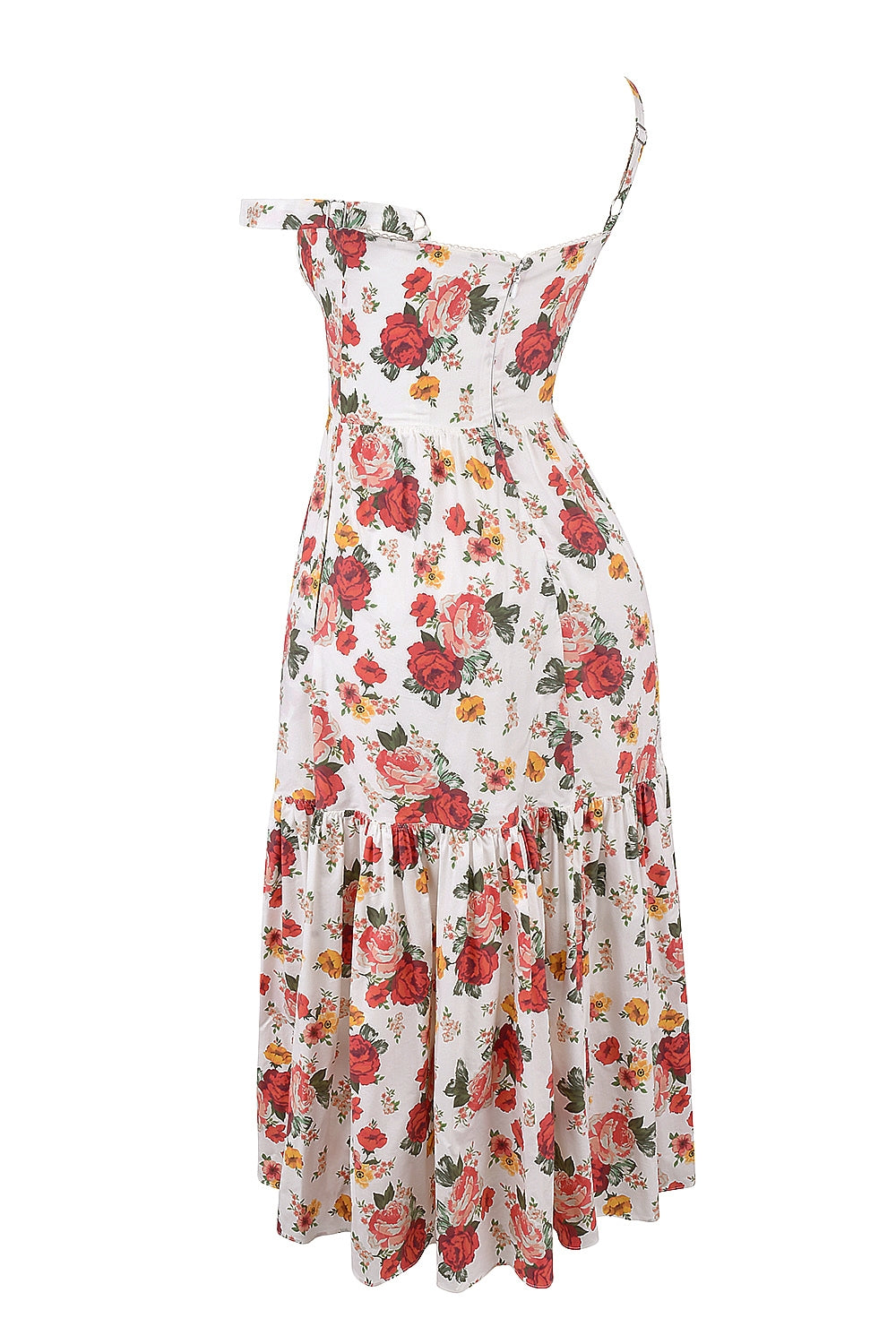 Raphaelle Rose Print Midi Sundress