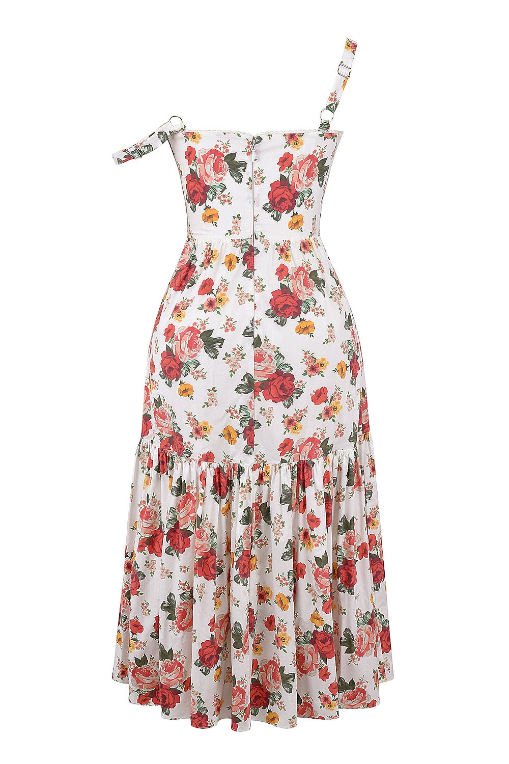 Raphaelle Rose Print Midi Sundress