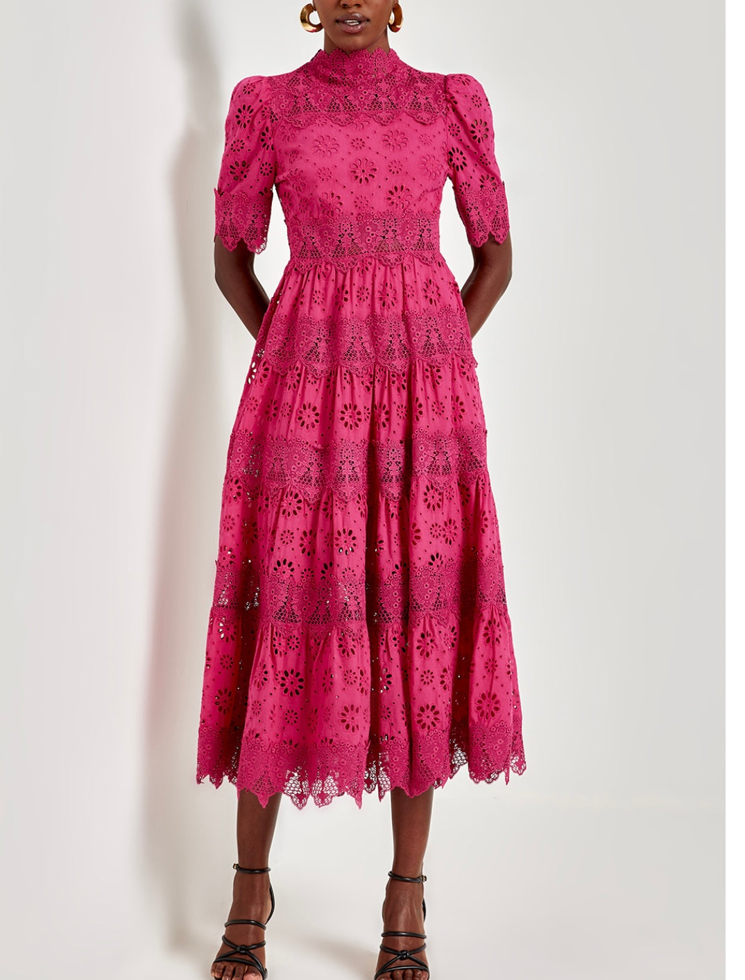 Darlene Pink Midi Dress