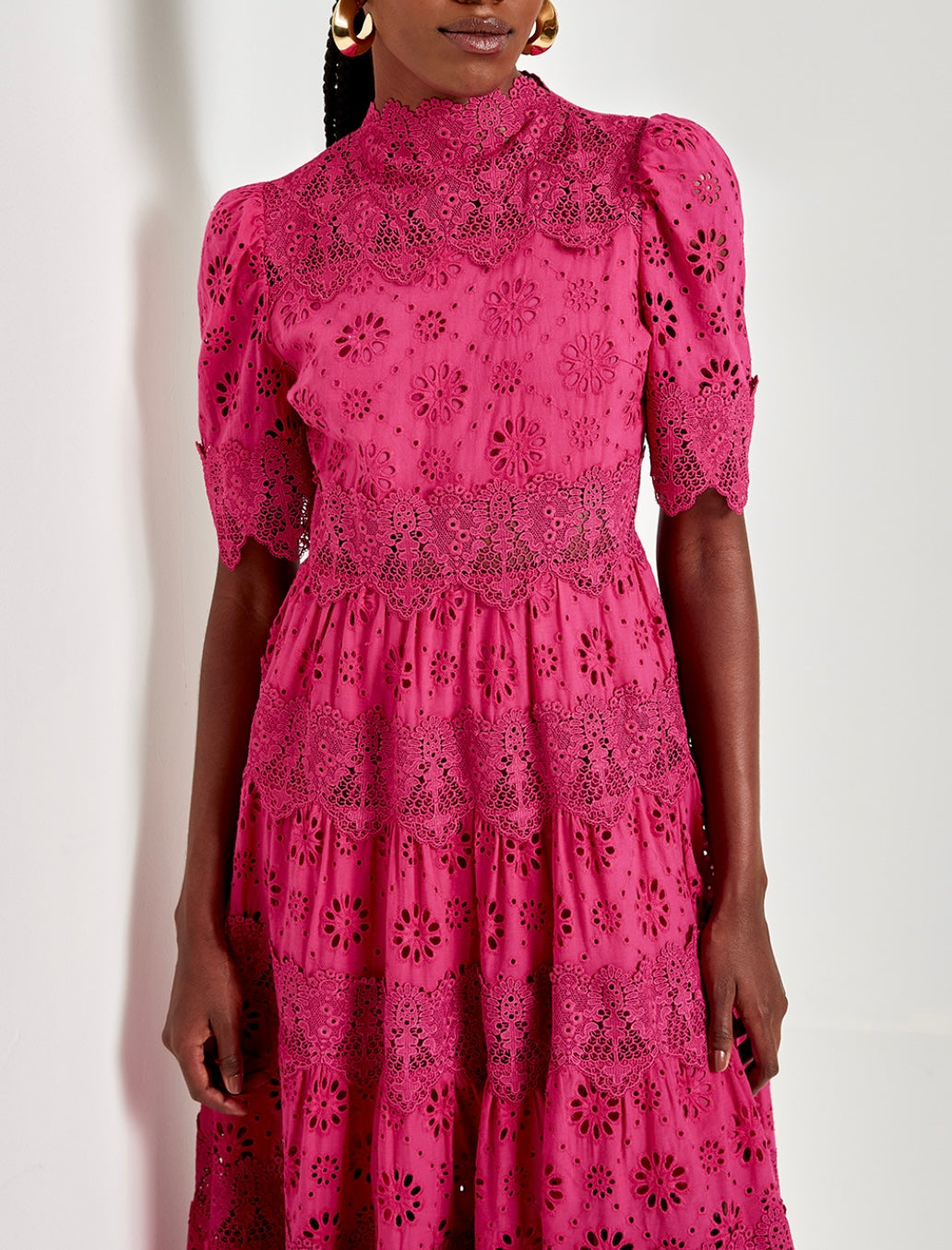 Darlene Pink Midi Dress