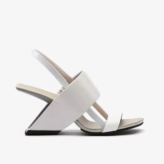 Pam Cream White Open Toe Sandals   Queen Sheila Brand