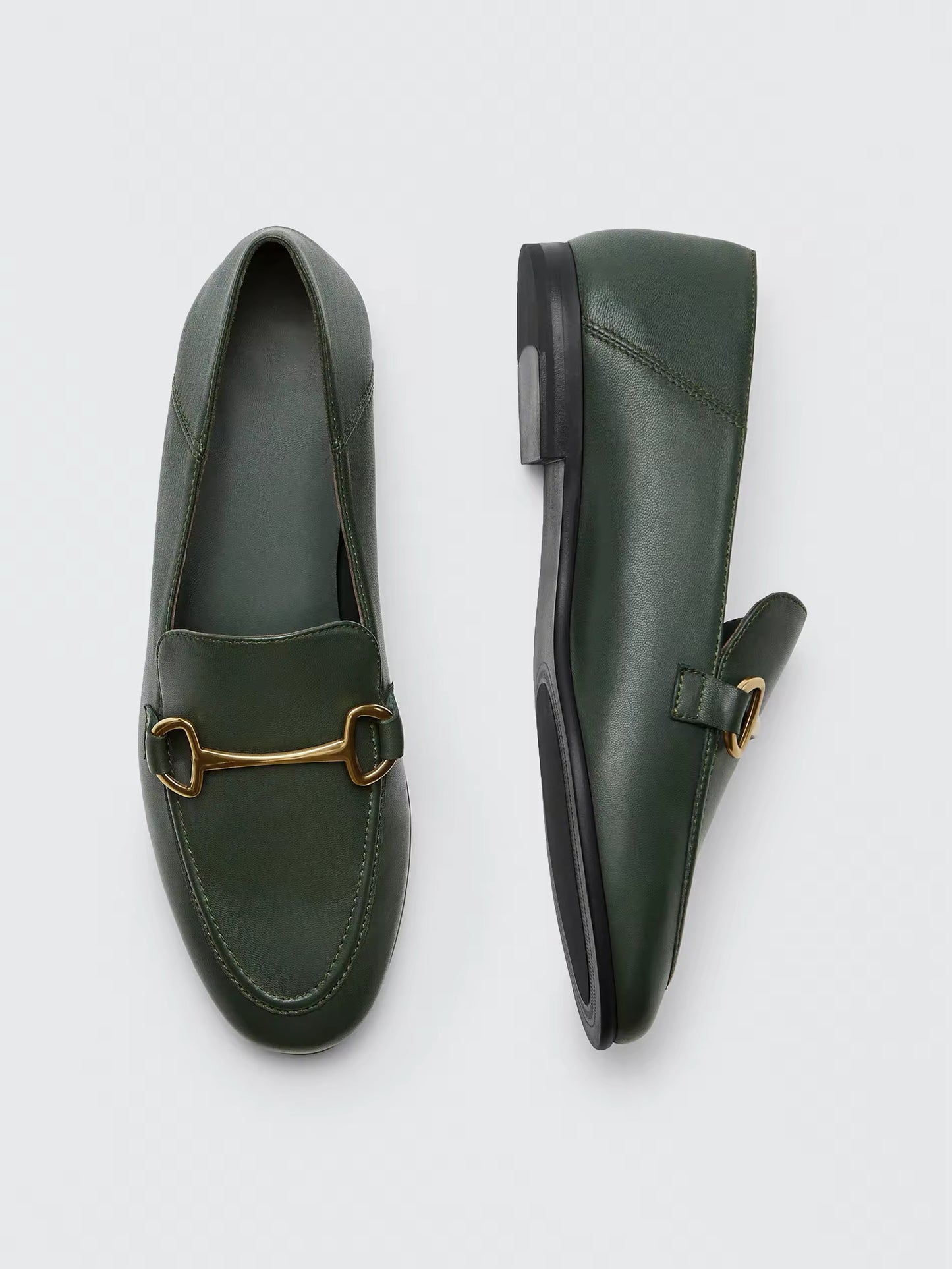 Amar Flat Leather Loafers