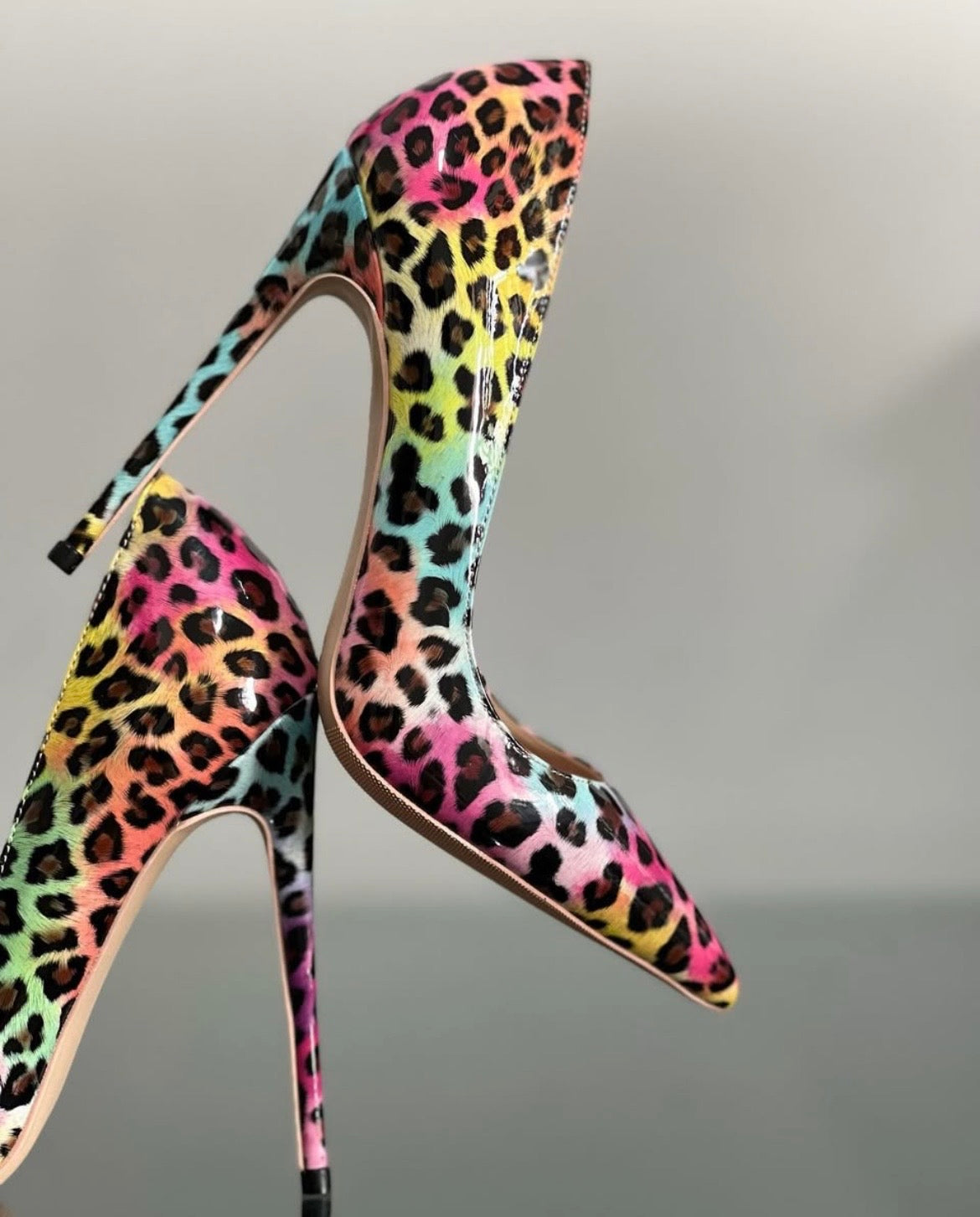 Sinach Multi Colour Rainbow Heels