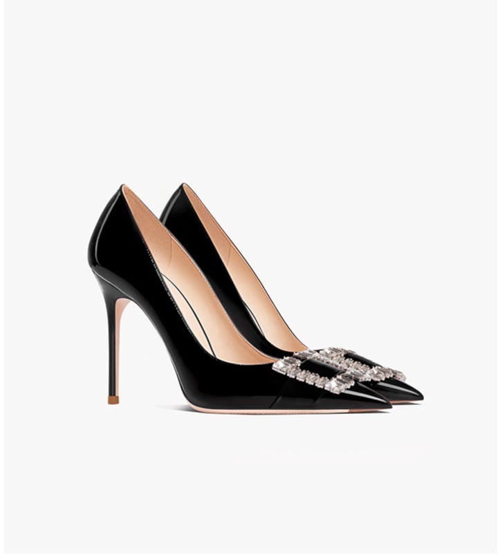 Micaela Black Pump Heels