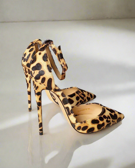 Louise Leopard Print Heels